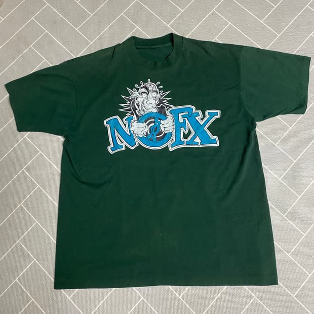 빈티지 90s nofx 밴드티셔츠 뤡코즈 블라인드파일즈