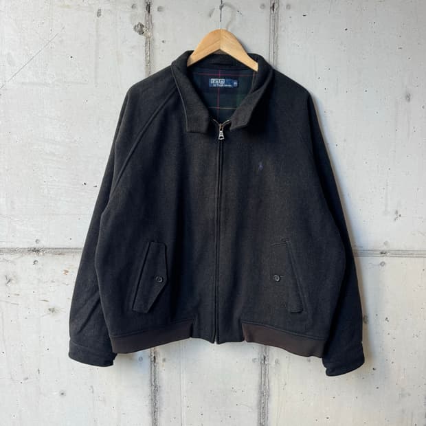 90s 폴로 랄프로렌 울 해링턴 자켓