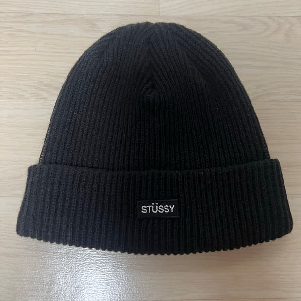 스투시 스몰로고 비니 블랙