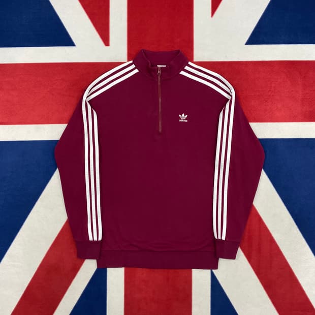 아디다스 하프집업 맨투맨 M 