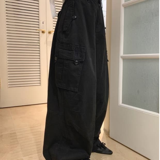 카고 다잉 벌룬 팬츠 (밑단 스트링, 핏 보장)