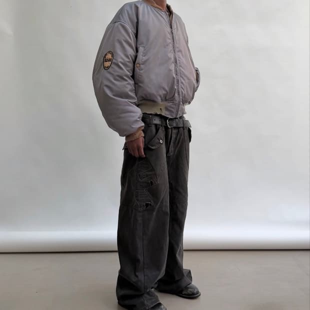 <S> no faith studios 리버시블 다이빙 봄버 자켓