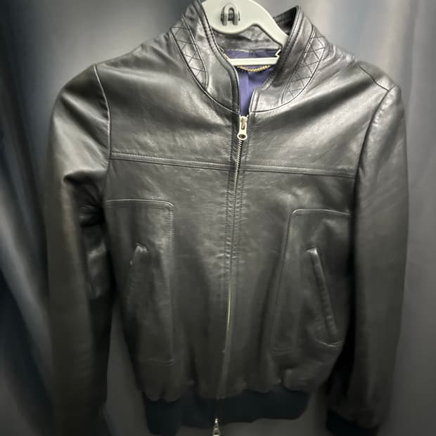 빈티지 슬림핏 레더 가죽자켓