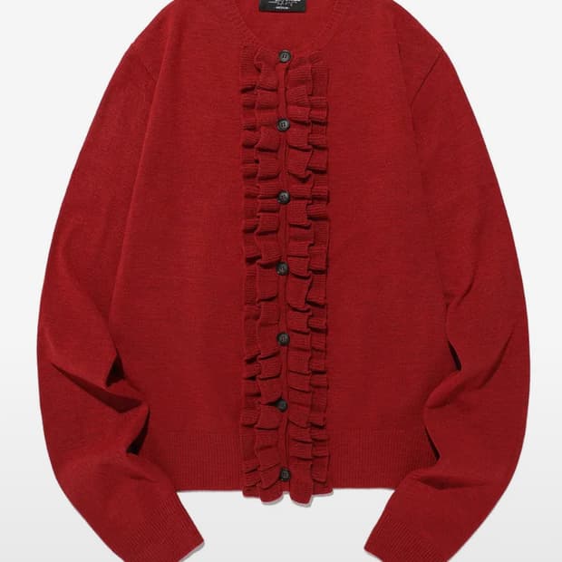 나이스고스트클럽 레드 가디건