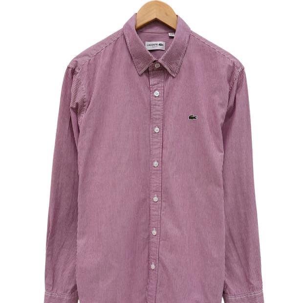 라코스테 슬림핏 스트라이프 셔츠 (L)