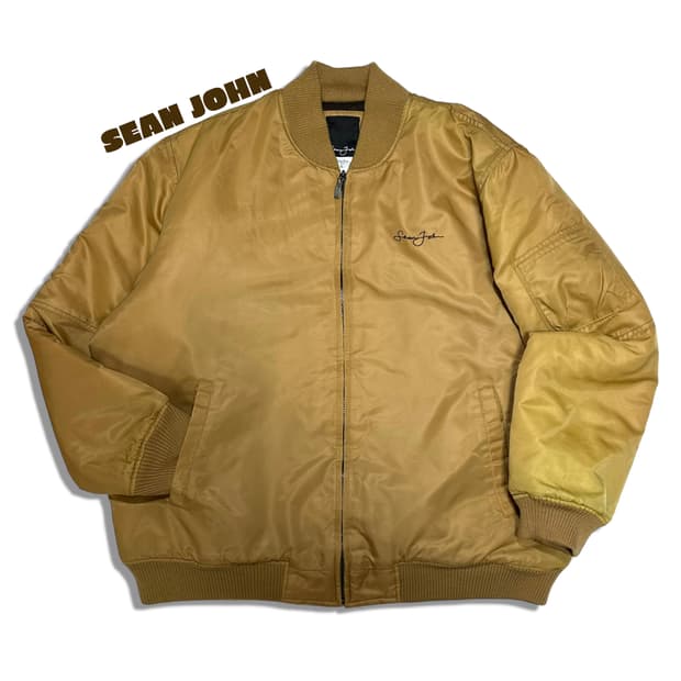 SEAN JOHN 션존 올드스쿨 누빔 봄버자켓