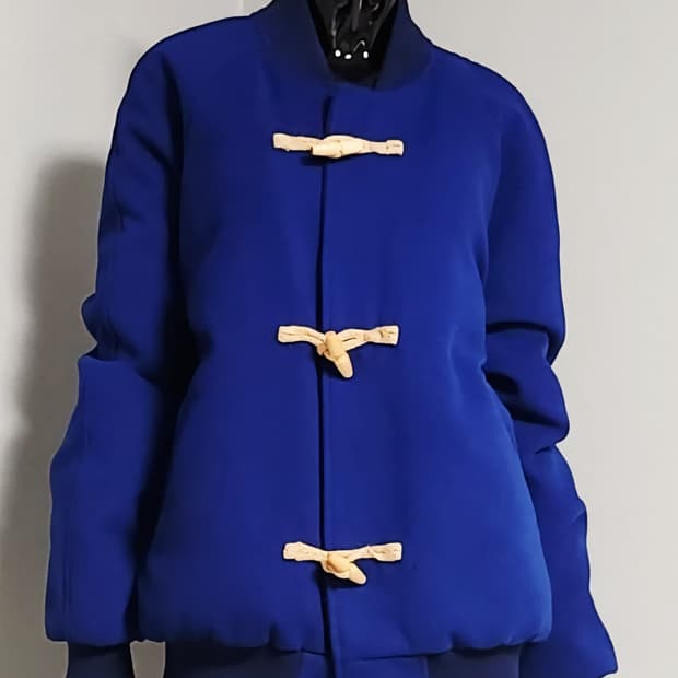  블루 떡볶이 블루종 겨울점퍼 