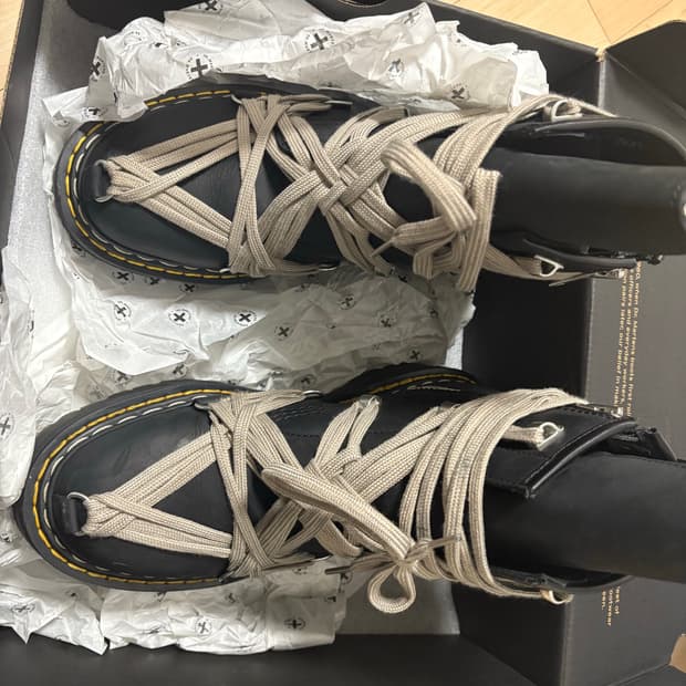 닥터마틴 릭오웬스 1460 메가레이스 쿼드 부츠 255 UK6.5