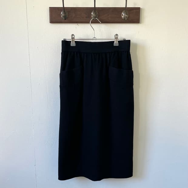 GIVENCHY 포켓 울 스커트