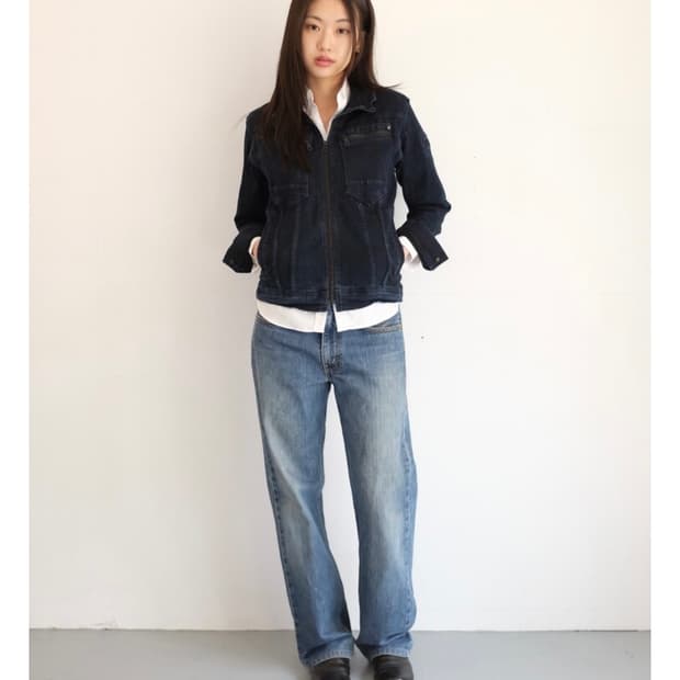 빈티지 네이비 자켓