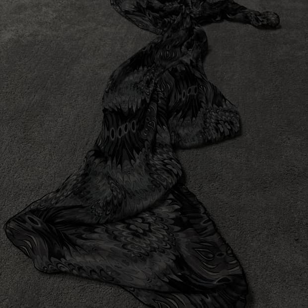 Vintage vkei punk mood paisley scarf