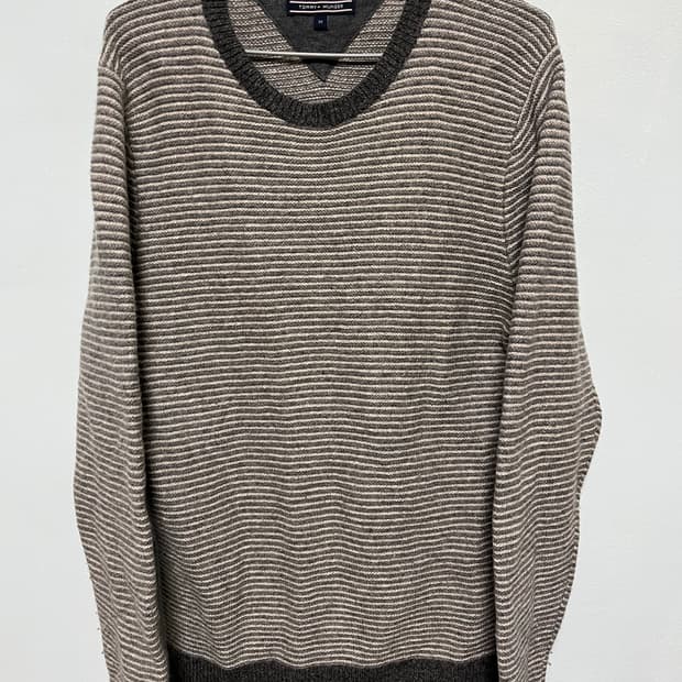 타미힐피거 스트라이프 니트