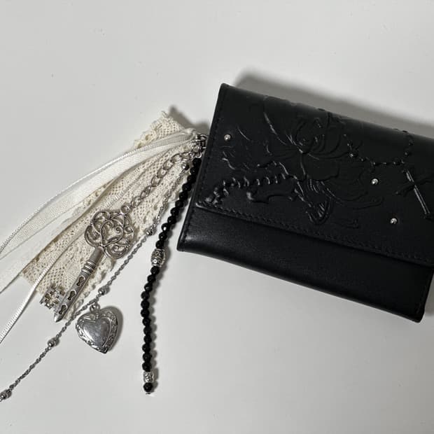 러프넥 Obsidia Keyring Wallet Black