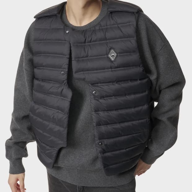 A Cold Wall 패딩 베스트 다운 조끼 블랙