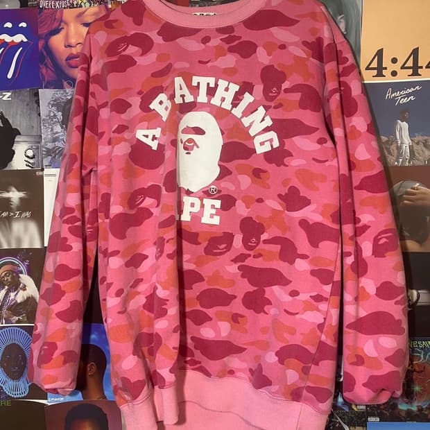 BAPE 베이프 카모 크루넥 맨투맨