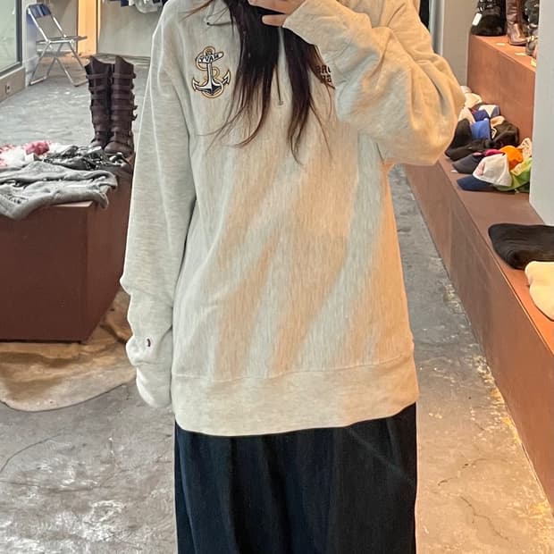 챔피온 리버스위브 네이비씰 헤비스웻 아노락 H694