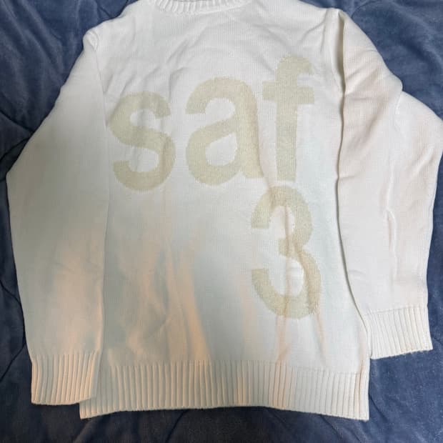 사파리스팟 니트 화이트 1사이즈