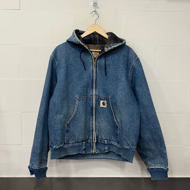 칼하트 데님 액티브 자켓