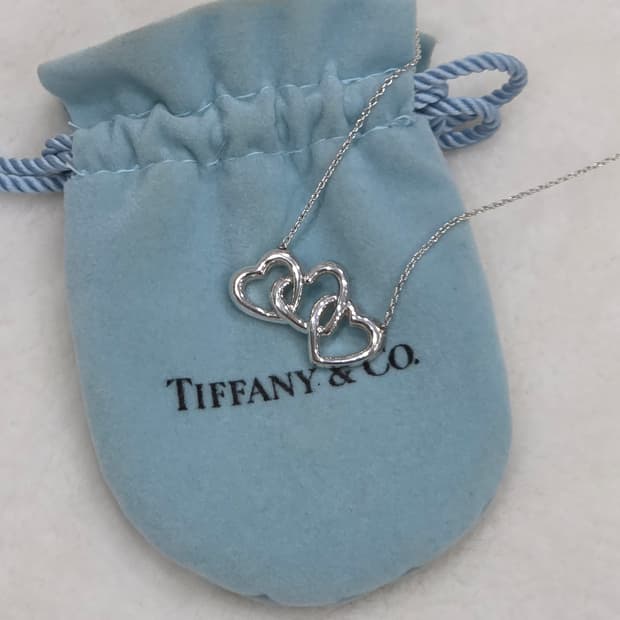 티파니 트리플 하트 실버 925 목걸이
