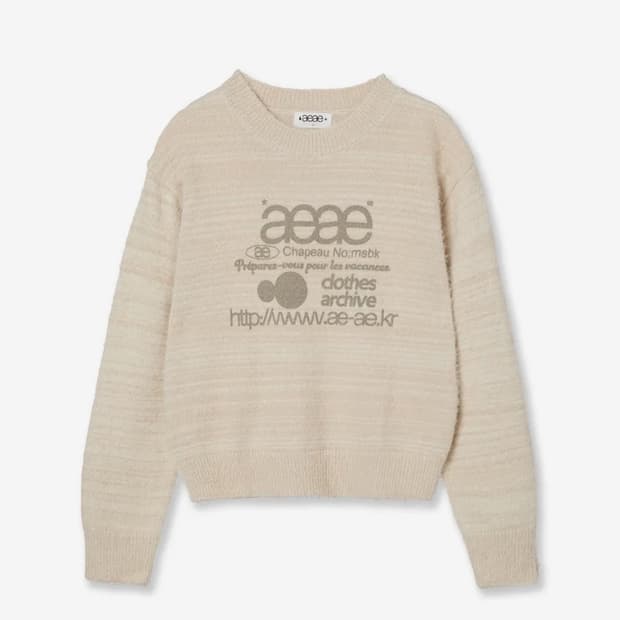 aeae 여성 크롭 니트