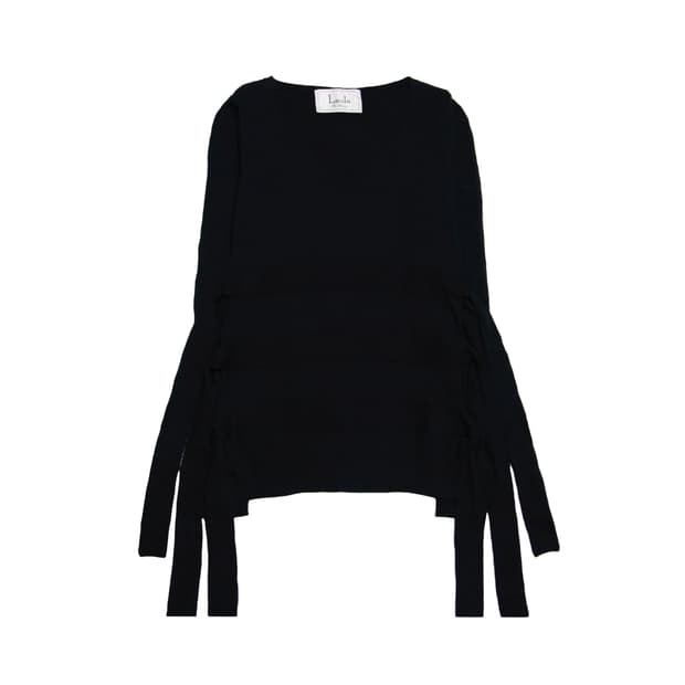 Laula Black Strap knit