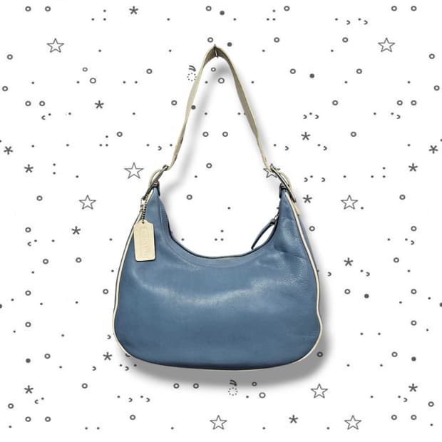 COACH 코치 레거시 웨스트 조이 호보백 스카이블루