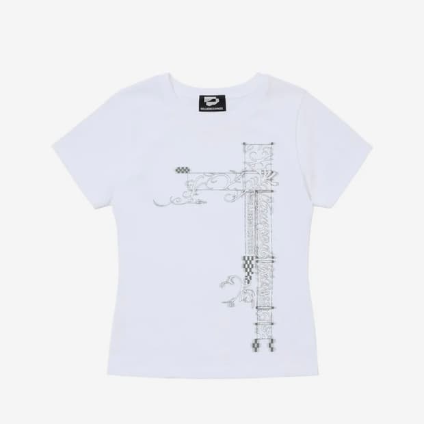 웰빙익스프레스 Hybrid Tattoo Tee White L