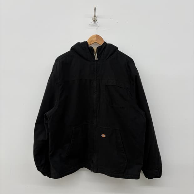 디키즈 블랙 후드 워크 자켓 남/XL