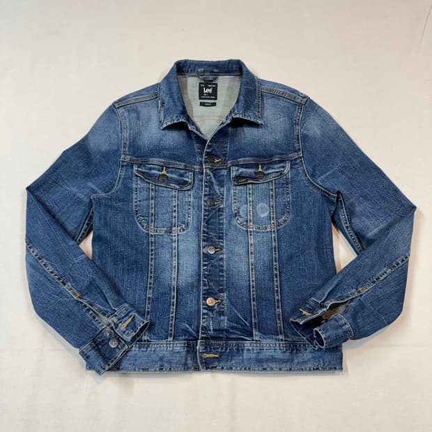 L) Lee 트러커 청 데님 자켓 슬림핏