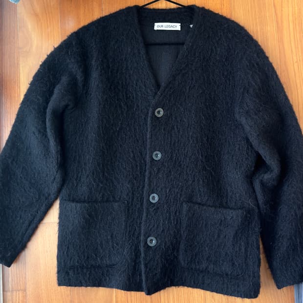 아워레가시 모헤어 가디건 [black/50/M4206CBM]