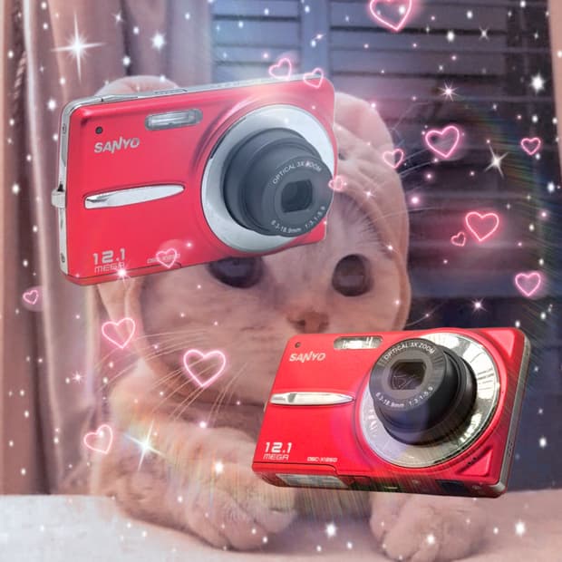 [초보추천!] 산요 작티 DSC-X1260 버건디 디지털카메라