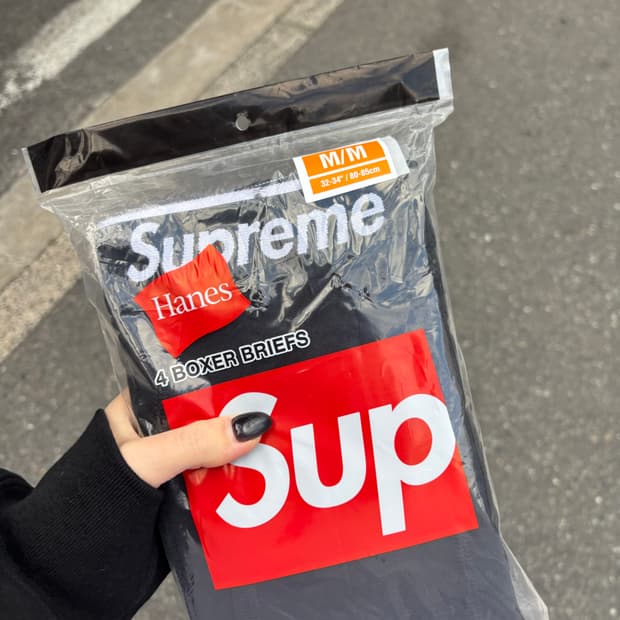 슈프림 팬티 블랙 m