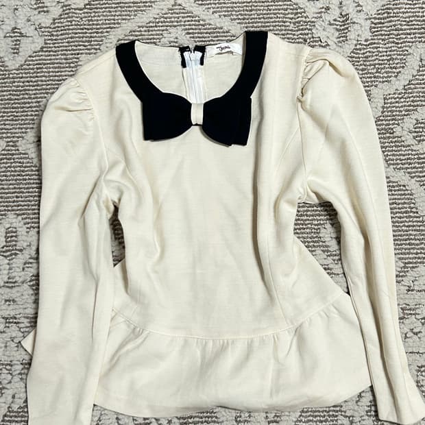 빈티지 왕리본 로걀 탑 블라우스 히메갸루 모리걸