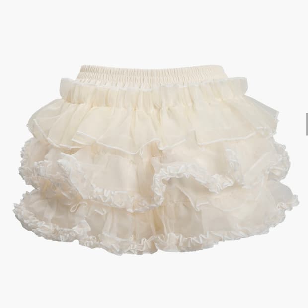 마지막가격) 새상품) 러프넥 튜튜 팬츠 스커트 크림 (실사O)