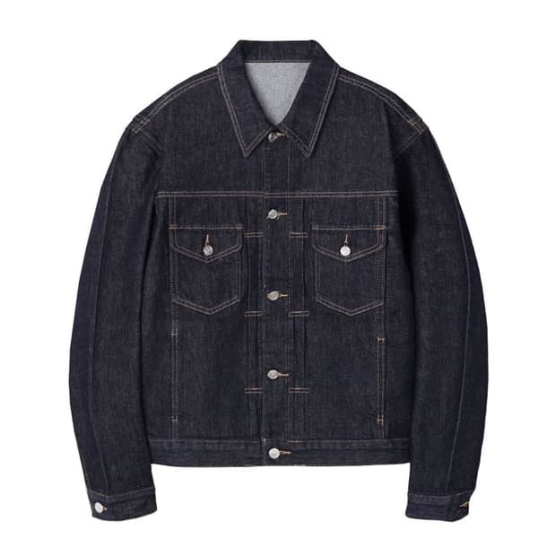 NOISE 노이즈 필치 워시드 데님 트러커 자켓 - 블루 인디고 (M)