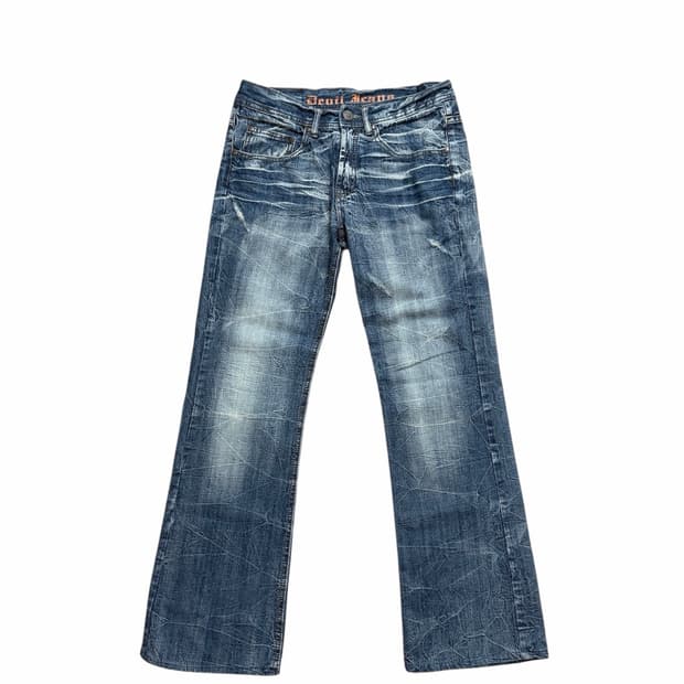 japanese vintage 워싱 데님팬츠