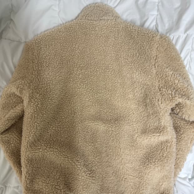 스투시 쉐르파 리버시블 자켓 베이지 L