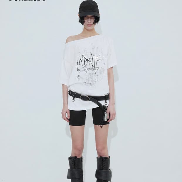 보헴서 hypnotic boatneck t