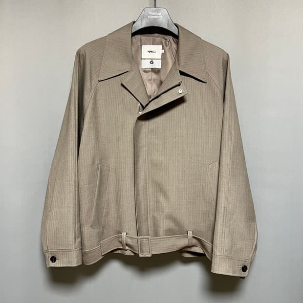 MMGL 스트라이프 울 블루종 자켓 3