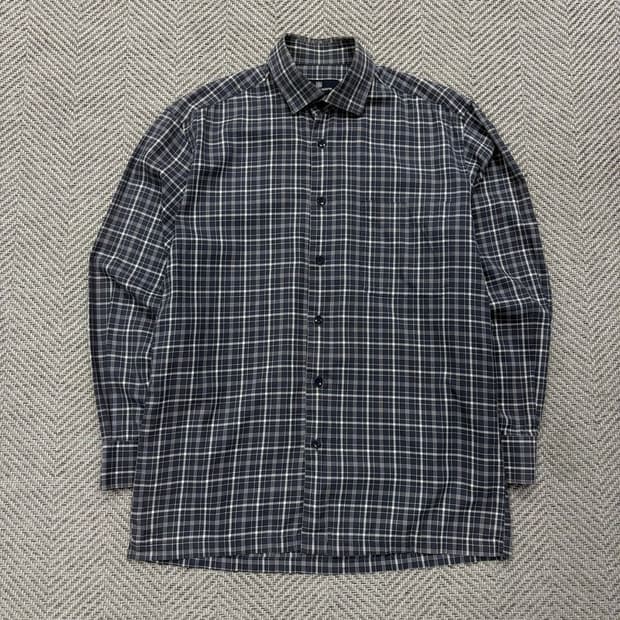 아쿠아스큐텀 체크 셔츠 v2364