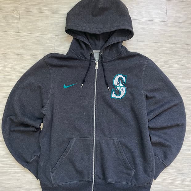 나이키 x MLB 시애틀 매리너스 기모 후드 집업 (국내 M~L)
