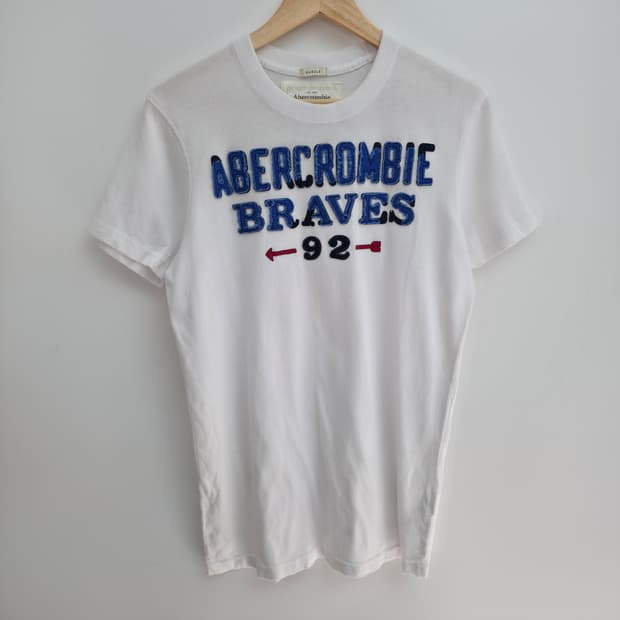 [L] 아베크롬비 화이트 반팔티