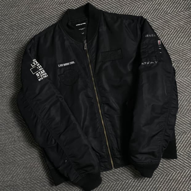 인터크루 패치워크 박시핏 MA-1 항공 점퍼 y 4936