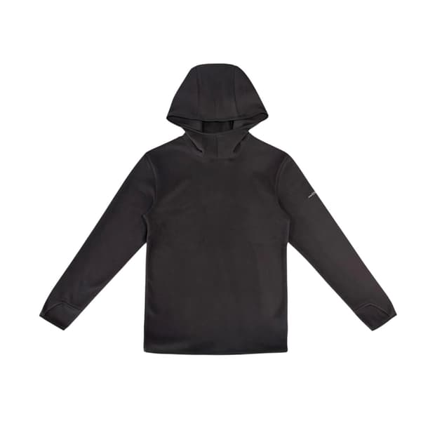 지초이 25-004 플리스 후디 에스프레소 & 넥워머 블랙