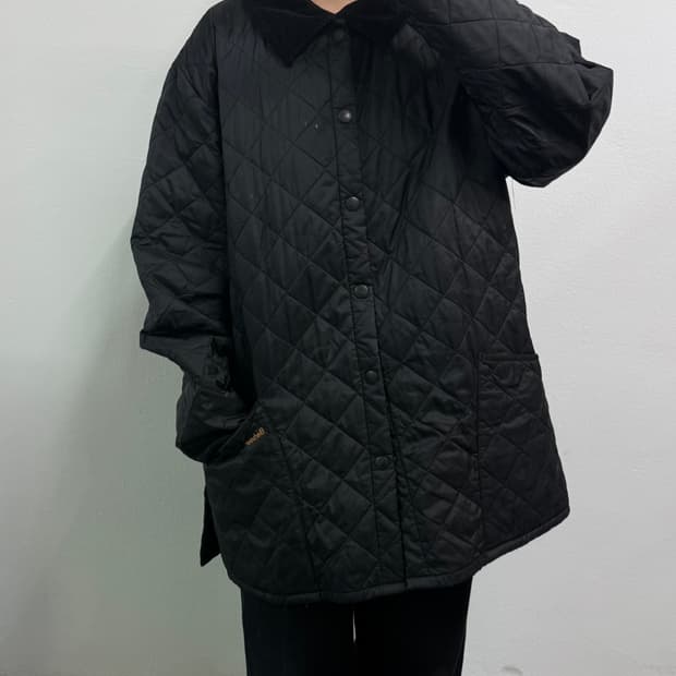 [XXL] 바버 퀄팅 자켓 블랙
