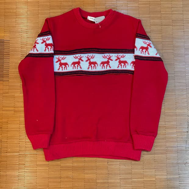 vtg 노르딕 패턴 니트