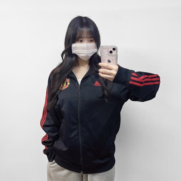 아디다스 맨체스터유나이티드 트랙탑 져지 블랙 레드