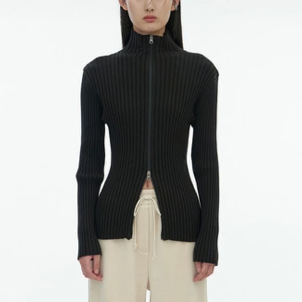 AMOMENTO 아모멘토 가디건 블랙