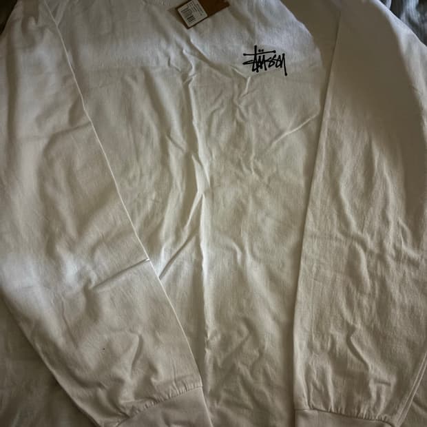 스투시 슬리브 화이트