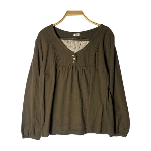 [JPN] 빈티지 모리걸 레이어드 롱슬리브